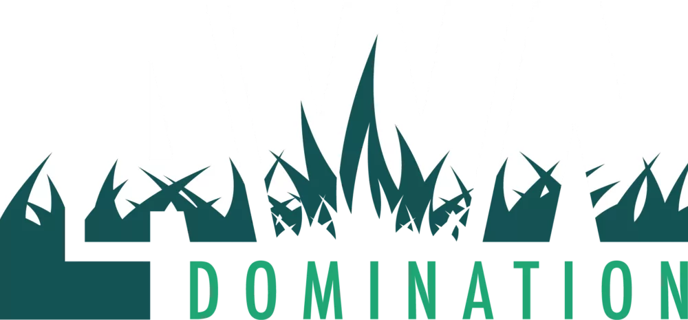 Lawn Domination Logo Full Color Reversed